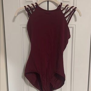 Women's Burgundy Strappy Top